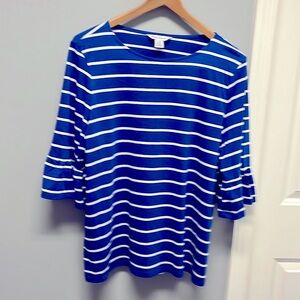 Tommy Bahama Elbow Sleeve Striped Shirt
